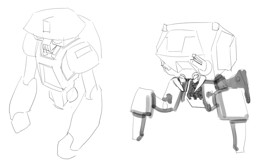 Robot design sketches